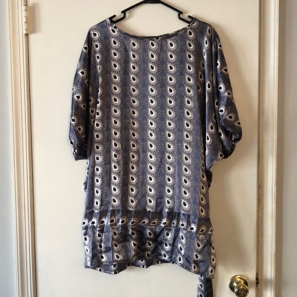 Satin Silk Printed Top - Picture 2 of 2